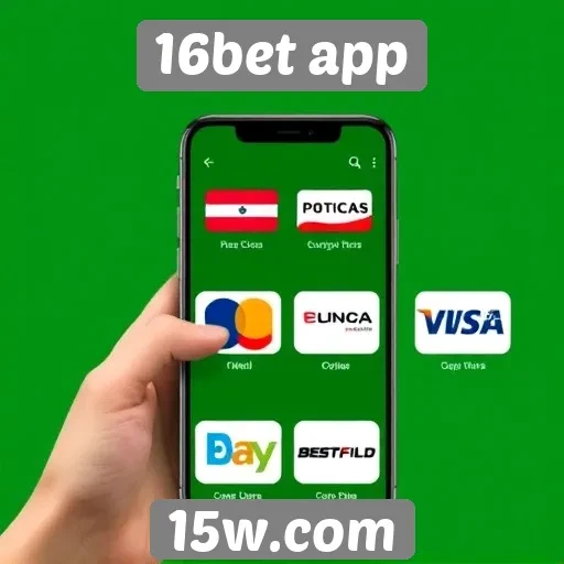 Opções de pagamento disponíveis no 16bet app